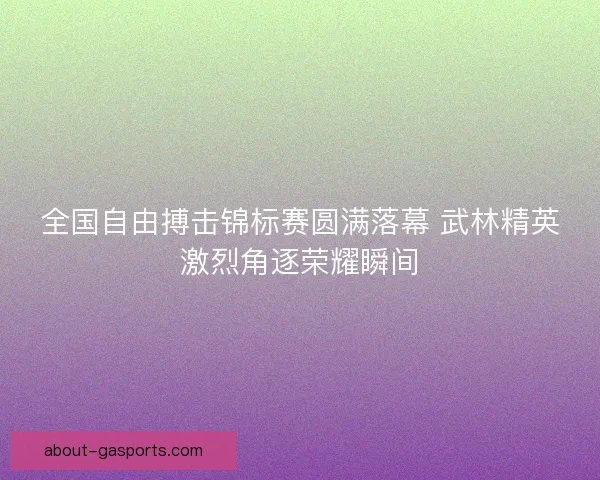 全国自由搏击锦标赛圆满落幕 武林精英激烈角逐荣耀瞬间 全国自由搏击锦标赛圆满落幕 武林精英激烈角逐荣耀瞬间